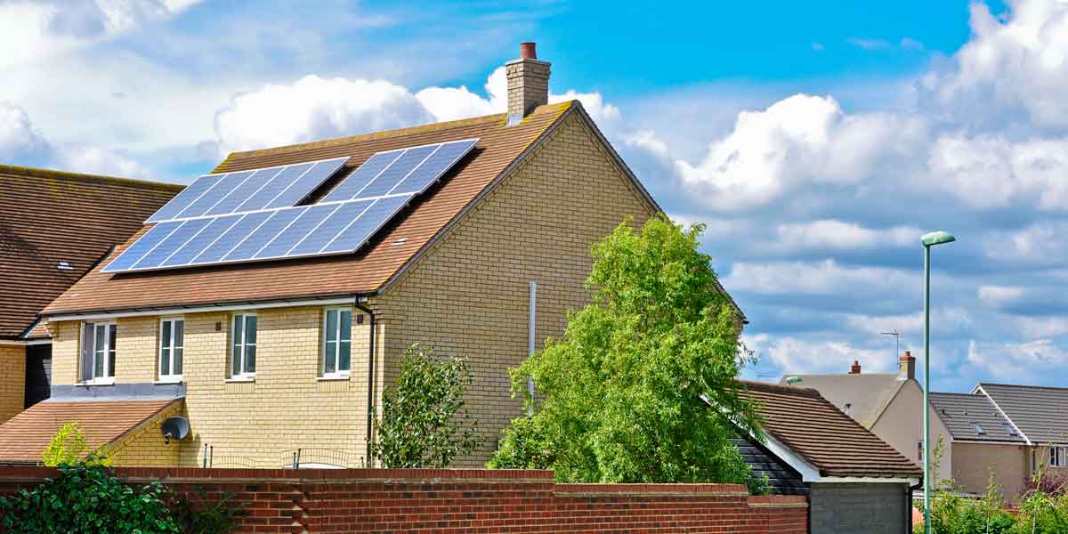Solar PV Panels on a new house